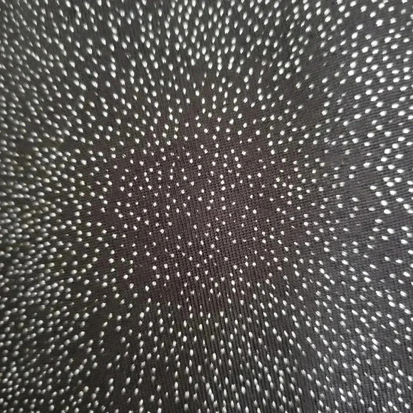 Liz Claiborne Shimmery Draped Overblouse XL Sparkly B & Silver - Picture 3 of 5